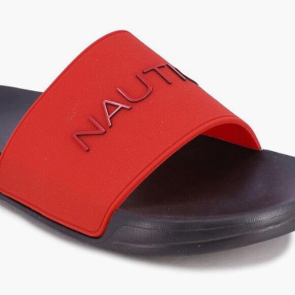 Nautica Men's Athletic Slide Dolan-Red- Size 12 - Picture 1 of 7